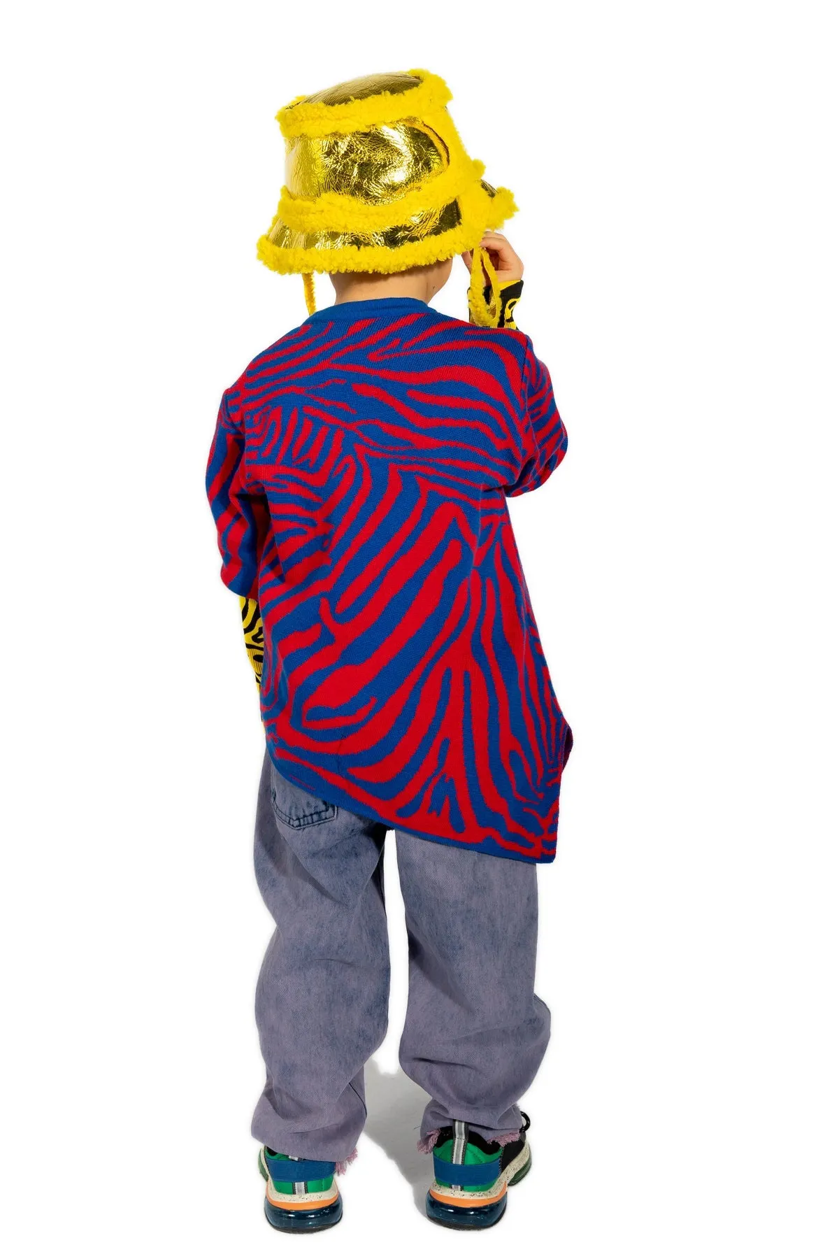 YELLOW SHINY LEATHER BUCKET HAT