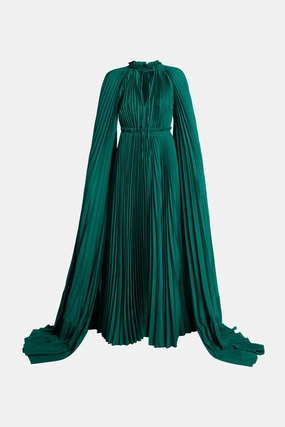 Zaria Cape Evening Gown